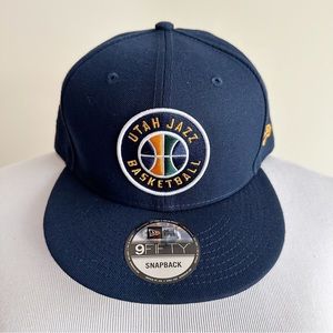 Utah Jazz New Era 9FIFTY SnapBack Hat Mens Cap NBA Adjustable Navy Blue Fan Gift